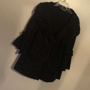 Women black jacket casual